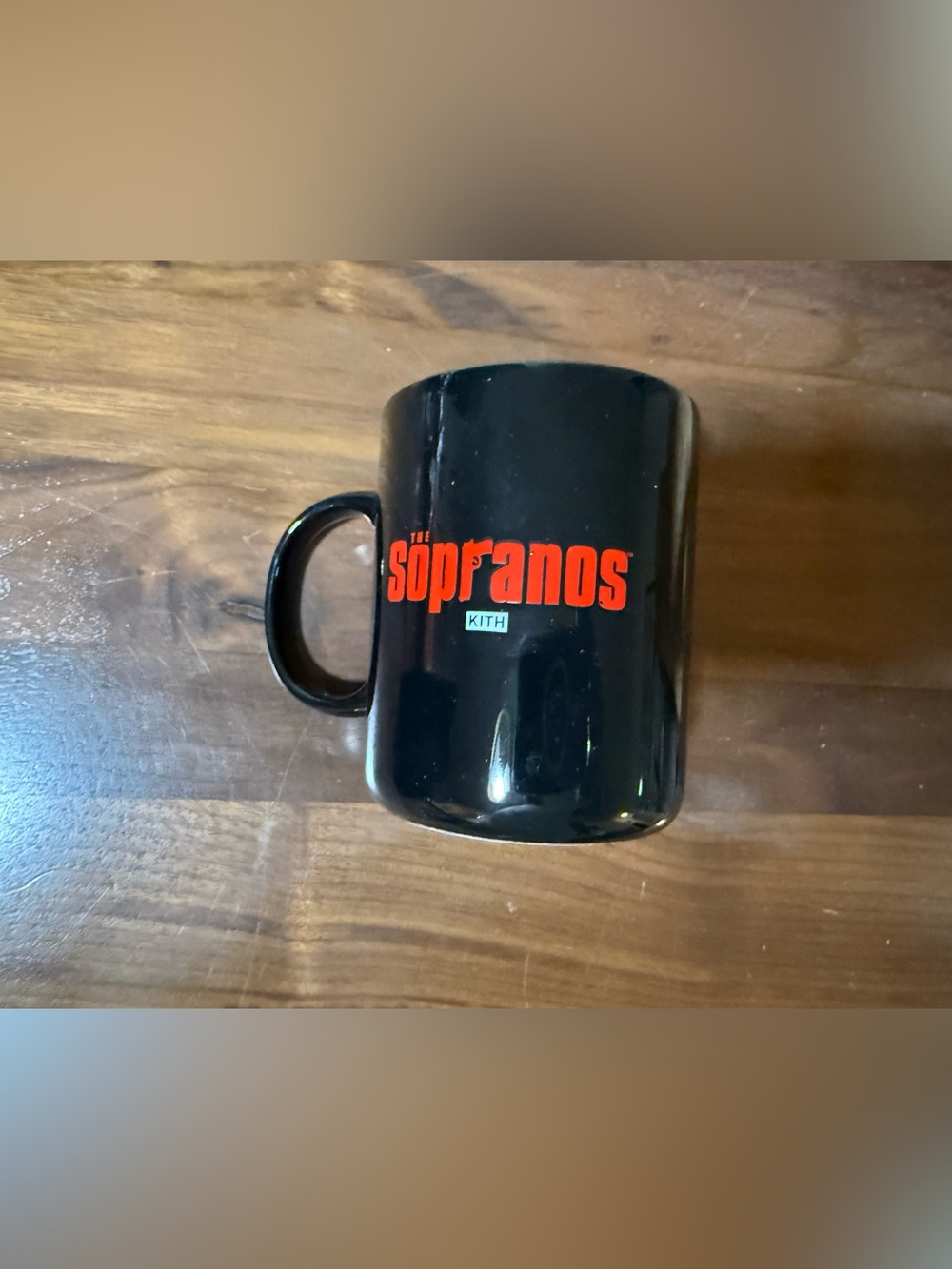 Kith for the Sopranos Black Mug 100% Ceramic Logo Cup Brand New In Box